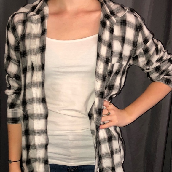 Black & White Button-up - Picture 1 of 2